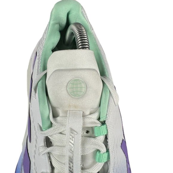 Adidas Barricade Lucid Blue Violet Mint Tennis Shoes HP7417 Women's Size 9 - Picture 10 of 11